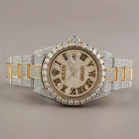 fake all diamond watch|moissanite diamond watch hip hop.